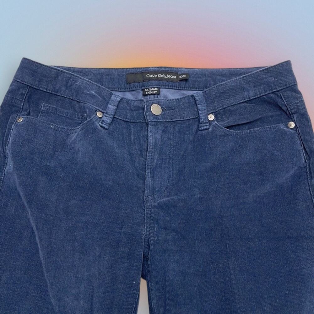 CALVIN KLEIN JEANS Women’s 30/10 Blue Corduroy Skinny Jeans